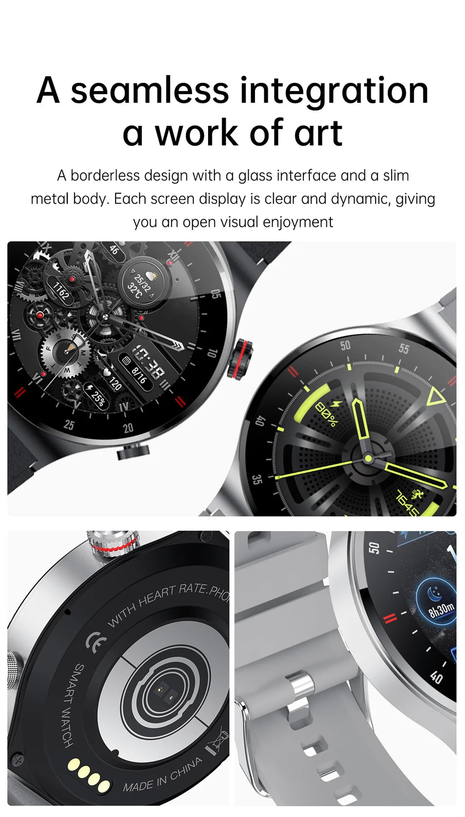 2025 NFC Bluetooth Call Smart Watch Men Full Screen GPS Sports Bracelet Waterproof ECG Health Monitor SmartWatch for IOS Android