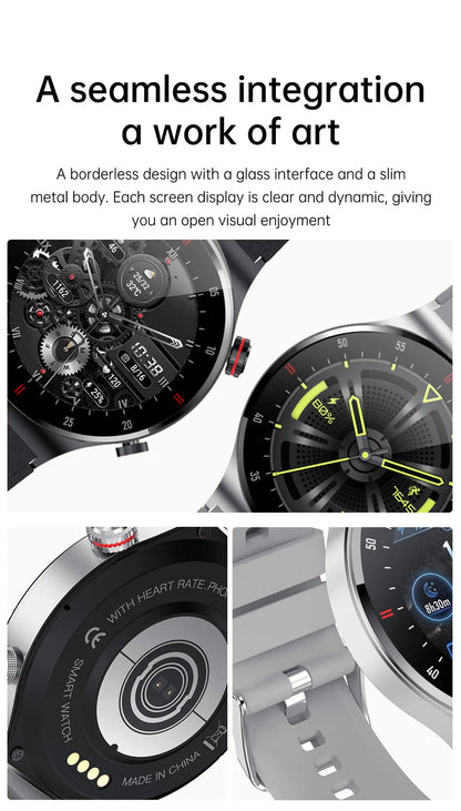 2025 NFC Bluetooth Call Smart Watch Men Full Screen GPS Sports Bracelet Waterproof ECG Health Monitor SmartWatch for IOS Android