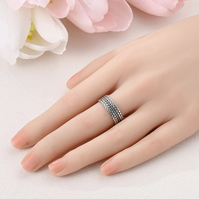 Original 925 Sterling Silver Ring Sun Star Moon Love Bowknot Sunflower Ring For Women Wedding Anniversary Ring Jewelry Gift