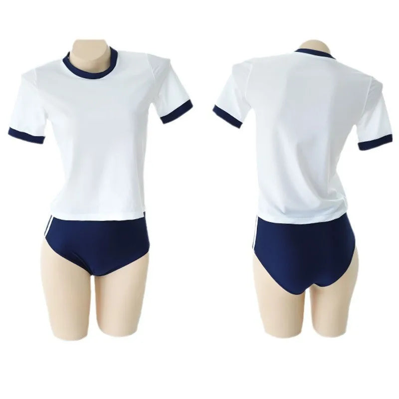 Cosplay Costumes School Student Uniform Role Play Apparel Women Cute Mini Skirt Tight Blouse Set College Girl Anime Stage Show