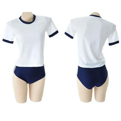 Cosplay Costumes School Student Uniform Role Play Apparel Women Cute Mini Skirt Tight Blouse Set College Girl Anime Stage Show