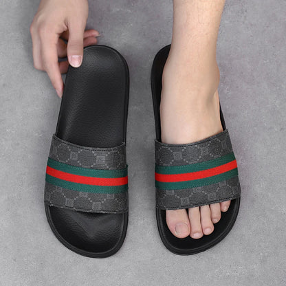 Fashion Brand Slippers for Men Ultra Soft Slides Non-slip Wear-resistant Sandals Men Casual Summer Indoor Outdoor Slippers