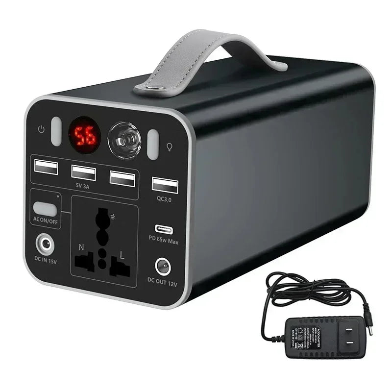 150W/300W Portable Power Station Solar Generator 42Ah-90Ah Power Station Emergency Power Bank for Home Camping