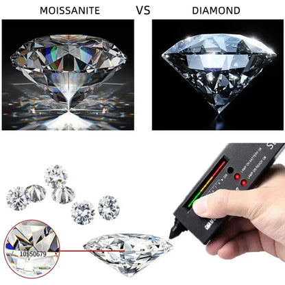 BJXMOSO Real Moissanite 925 Sterling Silver Couple Ring for Women Man Wedding Jewelry Engagement Imitation Diamond Fashion Gifts