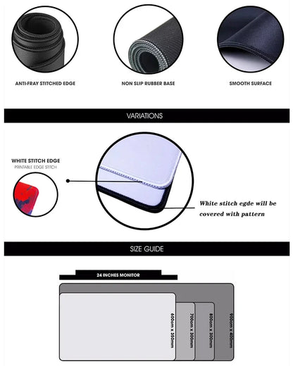 Black and White Dragon Mouse Pad Large Gaming Mousepads Computer Mousepad Mouse Mat 90x40cm Desk Pads For PC Keyboard Mats Table
