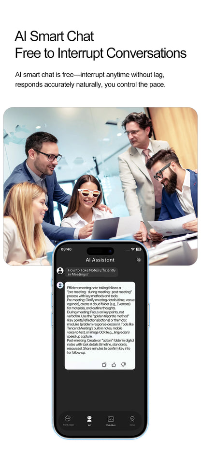 2026 New AI Smart Glasses 8MP Camera 1080P Video Shooting Real-time Translation SI BT Call Music Play Voice Recording Sunglasses