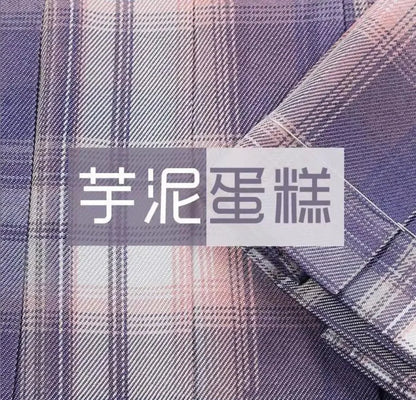Romantic Purple Uniform JK Set Women 2025 Summer High Waist Skirts Korean Style Pleated Skirts Shirt And Tie For Cute Girls Suit