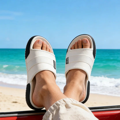 Big Size Men's Slippers Summer Ligtweight Indoor Home Slides EVA Shower Shoes Soft Sole Non-slip Outdoor Casual Beach Sandals