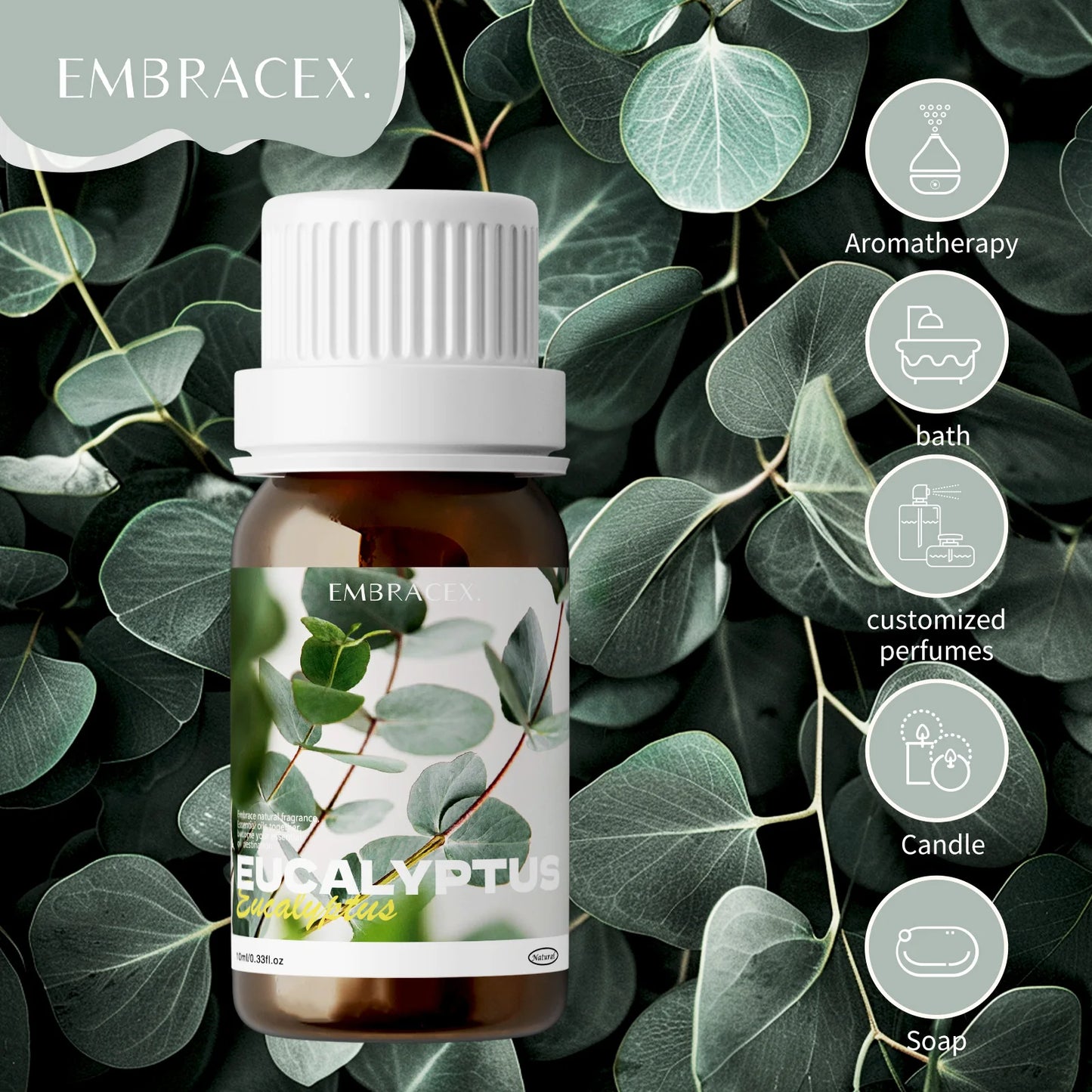 Pure Eucalyptus Essential Oils|100% Natural Eucalyptus Oil|For Hair Care, Home Diffusers, Aromatherapy