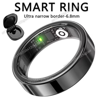 2026 New Smart Ring Heart Rate Blood Pressure Sleep Monitoring Motion Tracking IP68 Waterproof Men Women Smart Ring Holiday Gift