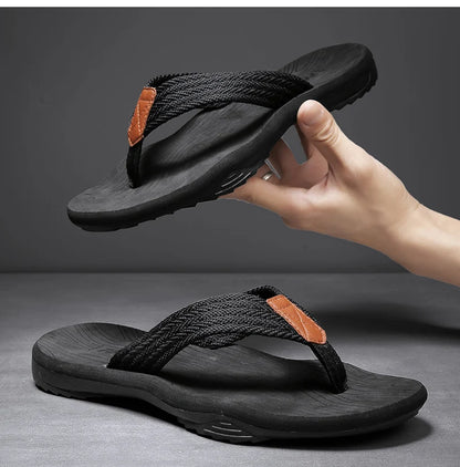 High Quality Hot Sale Men Flip Flops Summer Beach Flip Flops Men Fashion Breathable Casual Beach Men Slippers Summer Outdoor