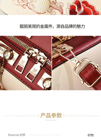 New Woman shoulder bag Large capacity Handbag for Women Crossbody bag Lychee pattern Portable bucket bag ladies messenger bags