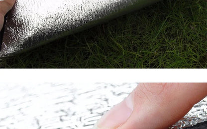 Camping Mat Foam Foil Blanket  Aluminum Insulation Foam Foil Mat Sleeping Pad Thermal Outdoor Tent Footprint Reflecting Heat