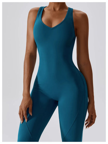 Women Training Yoga Suit Sportswear Gym Set Women 1 Pcs Sports Jumpsuit Fitness Rompers Stretch Female Push Up Workout Bodysuits