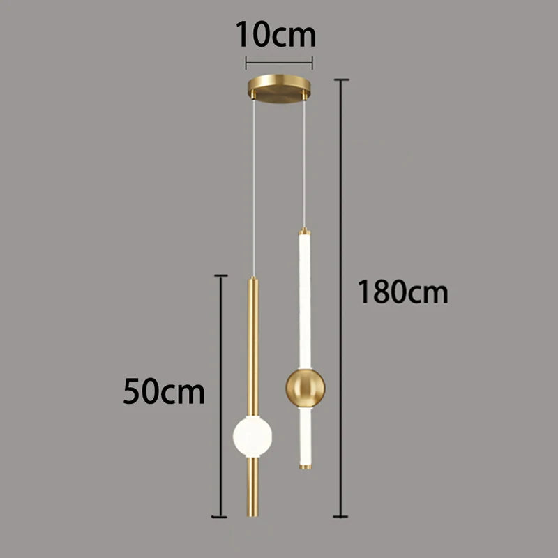 1pc Modern Home Decor LED Lights Bedroom Lamp Bedside Pendant Light Lamps LED Chandeliers Hanging Light Indoor Lighting