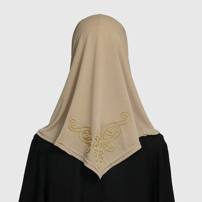 New Ready To Go Wear Instant Hijab for Women Solid Color Hemp Headscarf Neck Cover Sports Hijabs Pinless Islam Shawls and Wraps