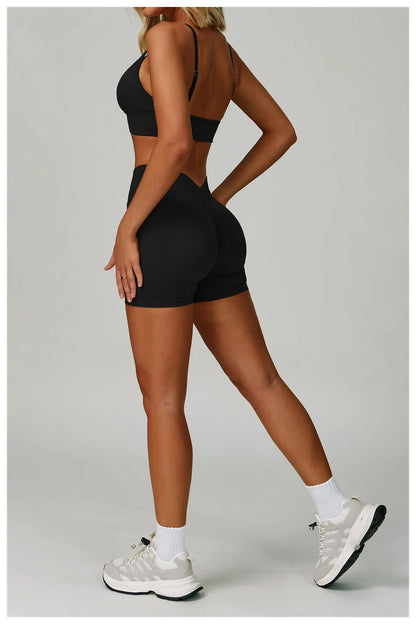 2/3PCS Seamless Sport Yoga Set Women's Breathable High Waist Fitness Sportwear Women Sports Underwear Set Gym Workout Clothes