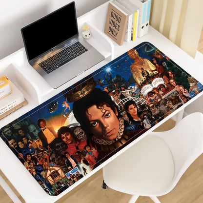 Singer M-Michael J-Jackson Mousepad Premium Locking Edge Mouse Mat Speed Mouse Pad Ultrafine Surface Desk Mat