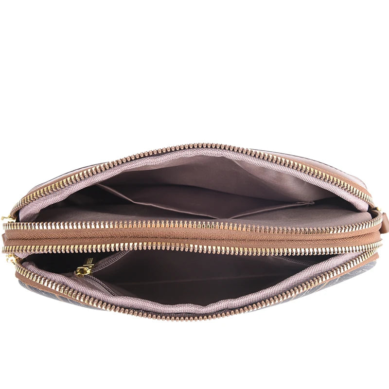 Luxury Designer Women's Shoulder Bag Fashion Print Purse Ladies High Quality Leather Crossbody Bag Messenger Commuter Sac A Main