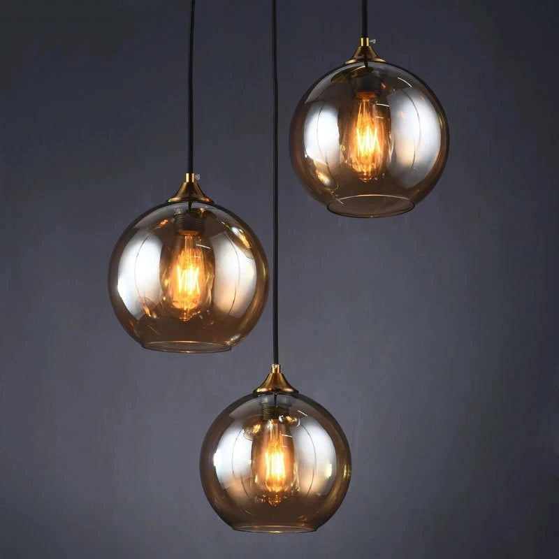 Dropshipping Glass Pendant Lights Modern Living Room Restaurant Kitchen Fixtures Pendant Lamp Home Decor Lamps Bedroom Luminaria