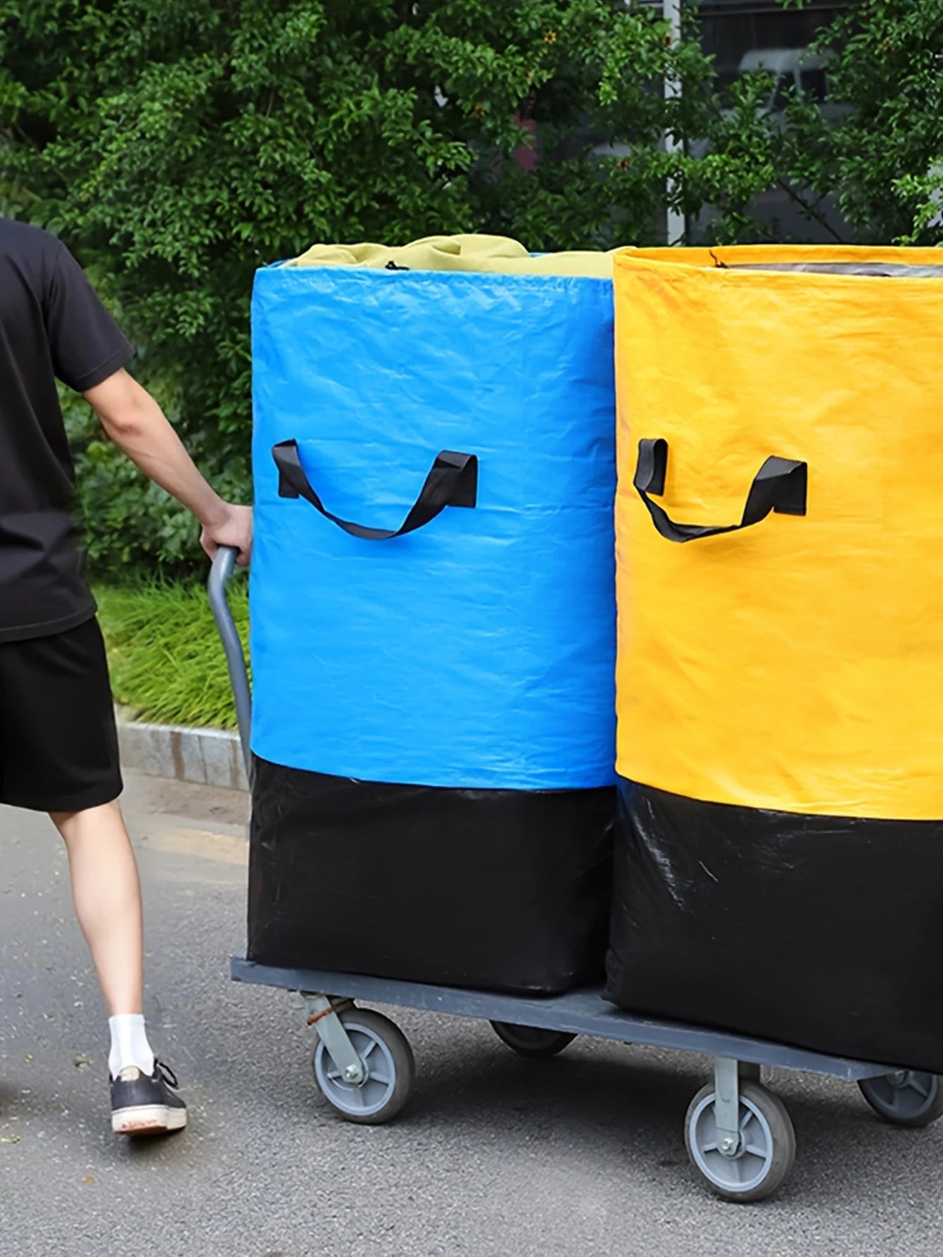 1Pack Heavy-Duty Moving Bags Large Capacity Storage Organizer Bags Clothing & Bedding Storage Bag Travel Pouch Travel Essentials