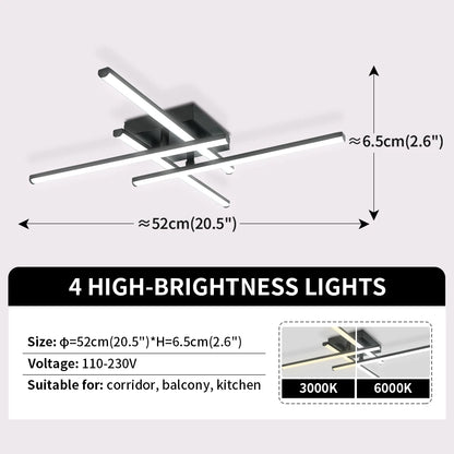 New Modern Led Ceiling Lights Black Ceiling Lamp for Living Room Bedroom Studyroom Led Lights for Room Ceiling Light Fixtures