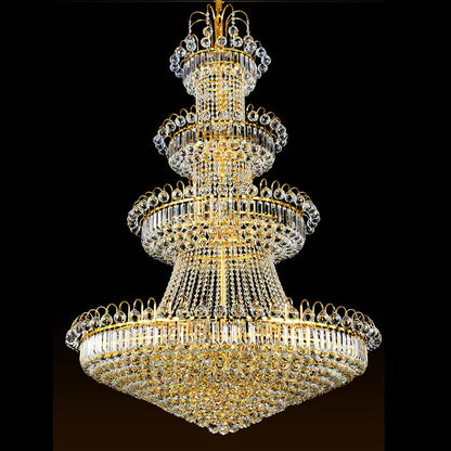 Luxury Crystal Chandeliers Villa Loft Living Room Decorate Lighting Chandelier Ceiling Lights Hotel Pendant Light Indoor Fixture