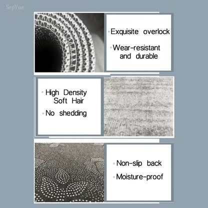 Grains Pattern Absorbent Non-Slip Kitchen Mat Anti-Fatigue for Comfort Doormat Rug Washable Modern Entrance Carpet Large Mats