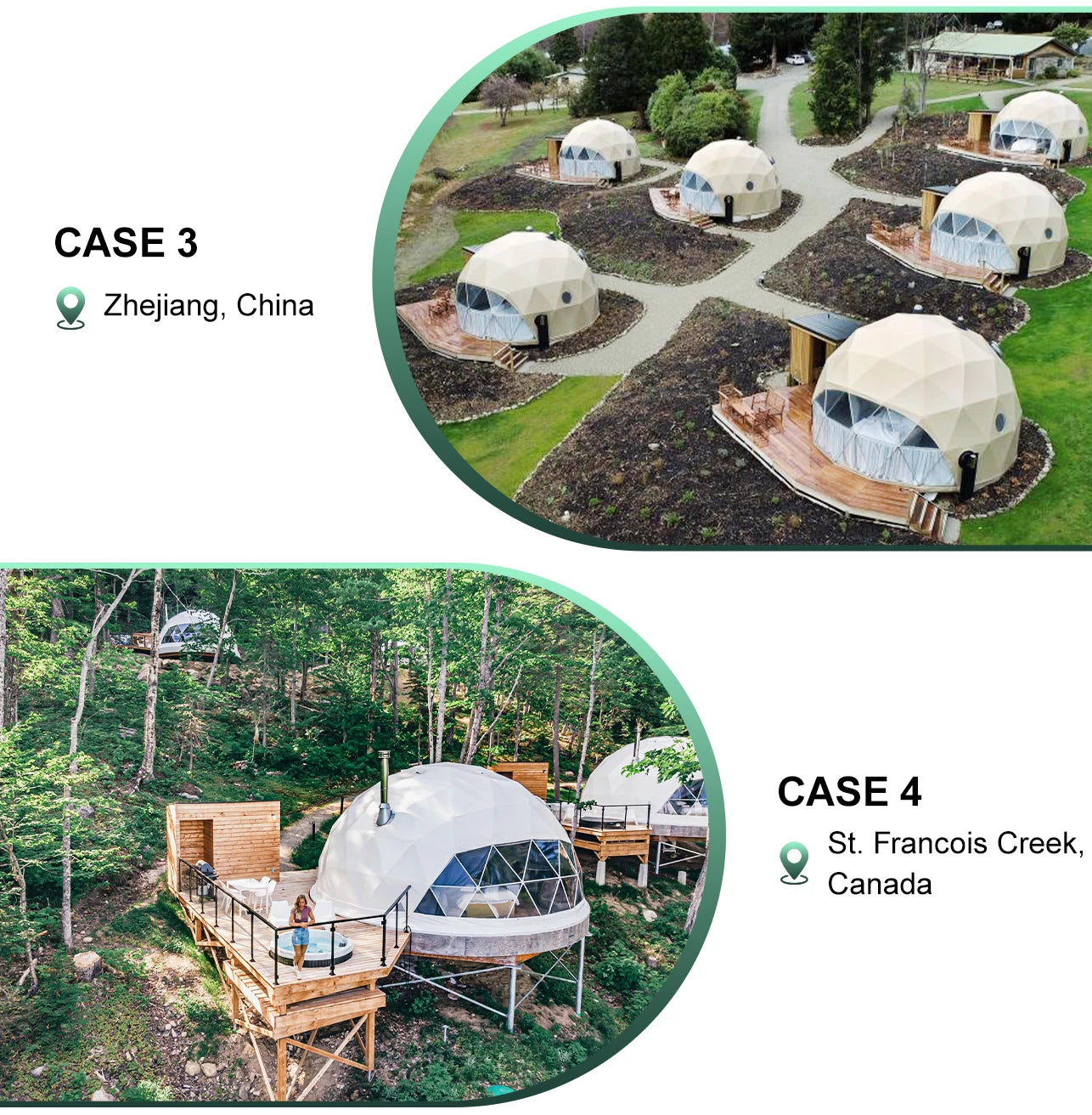 Outdoor Geodesic Dome Tent Luxury Waterproof Glamping Airbnb Hotel Camping Resort Rental Business Easy Setup Custom Dome Shelter