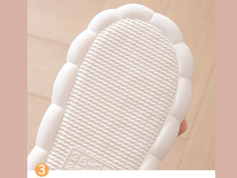 Bow Platform Women's Slippers Home Spring Summer Luxury Designer Woman Shoes 2026 Fashion Hemp Indoor Slides Lightweight Soft