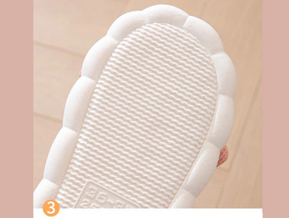 Bow Platform Women's Slippers Home Spring Summer Luxury Designer Woman Shoes 2026 Fashion Hemp Indoor Slides Lightweight Soft