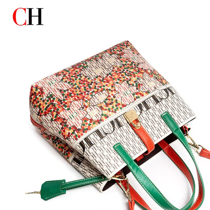 CH Ladies Handbag Large Capacity Shoulder Bag Ladies Handbag Luxury Brand 2026 New Multifunctional Fashion Design Classic Retro