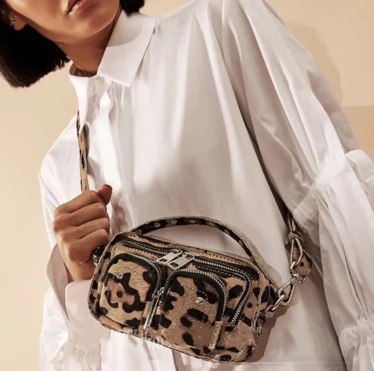 New Leopard Crossbody Bags For Women 2024 Luxury Handbags Designer Ladies Hand Shoulder Messenger Bag Sac A Main Female