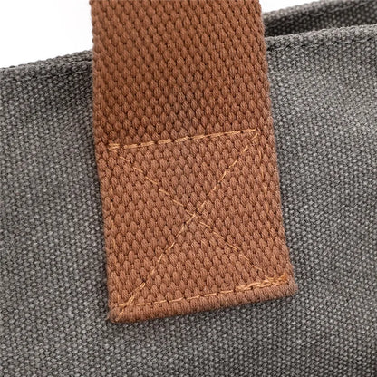 High Capacity Top-Handle Bag For Women Shoulder CrossBody Bag Vintage Canvas Ladies Tote Messenger Bag Female Travel Handbag