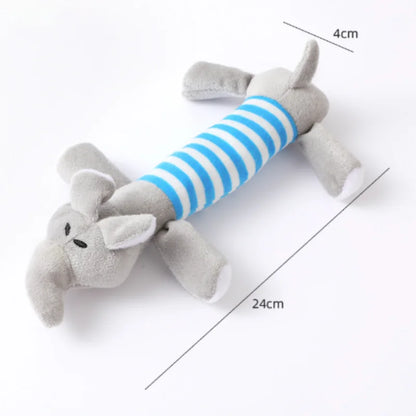 Interactive Cotton Rope Donkey Toy Grey/Brown Plush Sound Pet Training Game for Kittens And Dogs Creative Bite And Play Activity