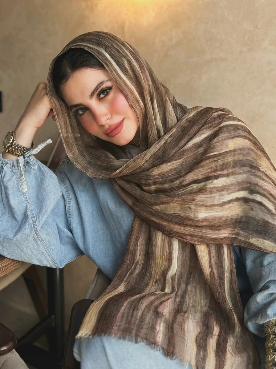 Women Big Size Plain Solid Cotton Rayon Crease Hijab Scarf Lady High Quality Wraps and Shawls Musulman Headband Islamic Turban