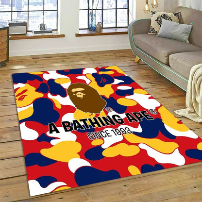 3D Printing B-BAPE Fashion Carpet Rug for Bedroom Living Room Home Sofa Decoration,Children Game Large Decor Floor Mat Gift