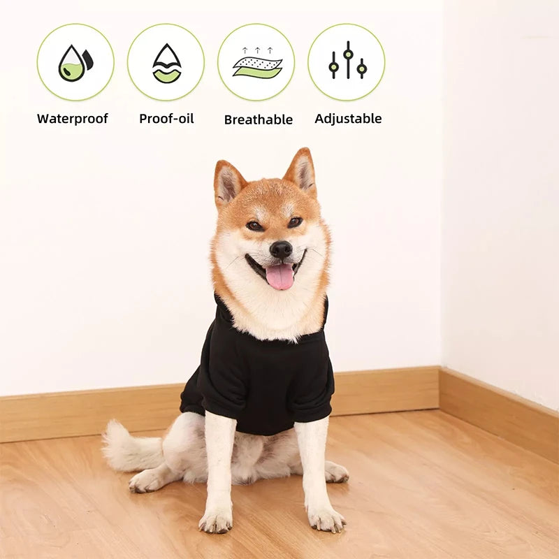 Winter Dog Clothes Sport Hoodies Sweatshirts Warm Coat Clothing Autumn for Small Medium Large Dogs Big Pets Puppy Hooded Sweats