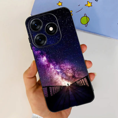 Phone Case For Tecno Spark 10 10C 2023 Fashion Flower Cat Butterfly Soft Silicone TPU Cases For Tecno Spark10 Spark10c KI5q KI5k