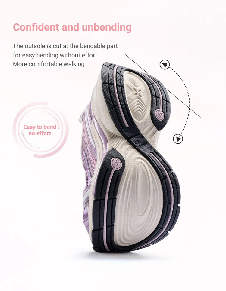 Xtep Basque 3.0 Trendy Cushioning Stable Soft Flexible Rubber Thick Sole Daily Sports Female Shoes 874218320006