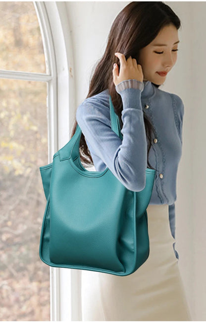 Luxury Soft Leather Handbags Large Capacity Women Shoulder Bags for Women Designer Tote Sac Shopping Crossbody Top Handle Bag