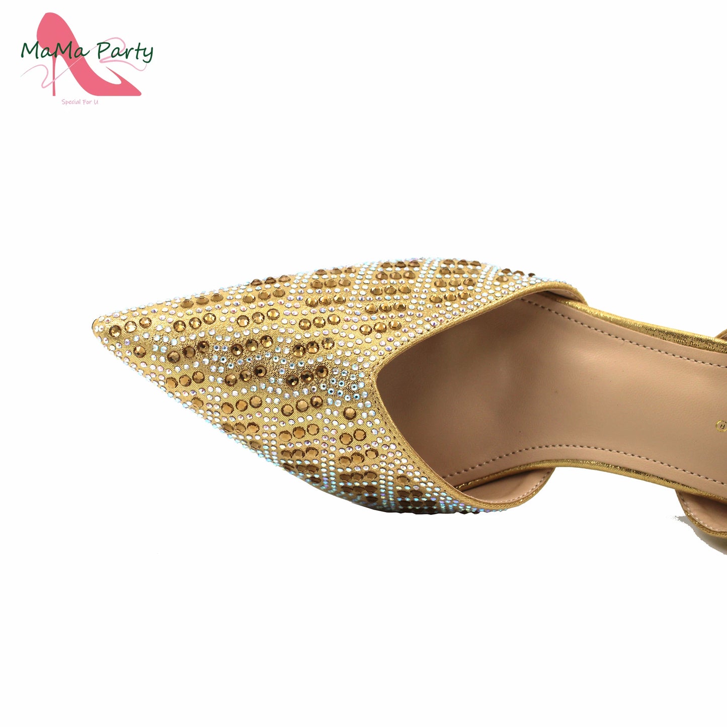 Peach Color New Arrivals Nigerian Women Shoes and Bag Set High Quality Super High Heels for Garden Party