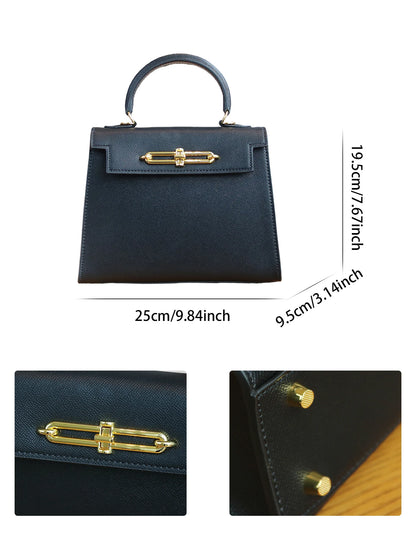 2026 High-End Portable Fashion Ladies Bag Temperament Small Bag Palm Crocodile Handbag OL Commuter Joker Work Bag Light Luxury S