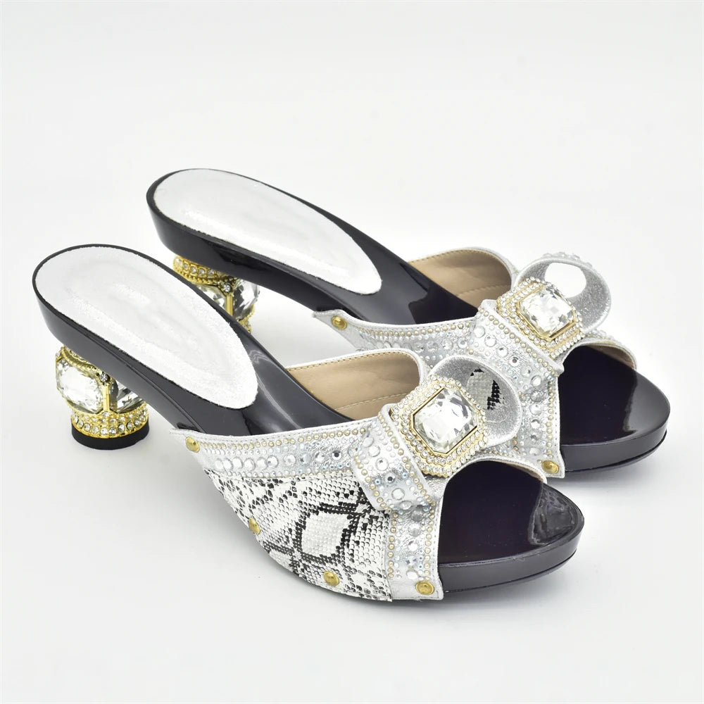 New Nigerian Women Party Pumps High Heels Designer Shoes Women Luxury 2025 Italian In Women High Quality African Wedding Shoes