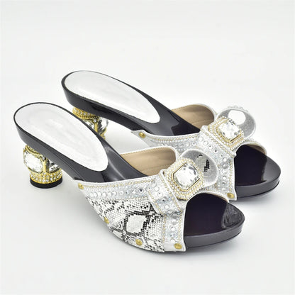 New Nigerian Women Party Pumps High Heels Designer Shoes Women Luxury 2025 Italian In Women High Quality African Wedding Shoes