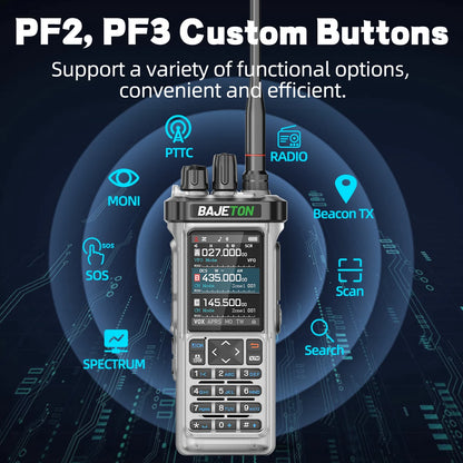 BAJETON BJ-9000 GPS APRS Walkie Talkie 10W CB/SSB/HF 27MHZ Long Range NOAA ShortWave For RT-950PRO RT-950 Ham Two Way Radio