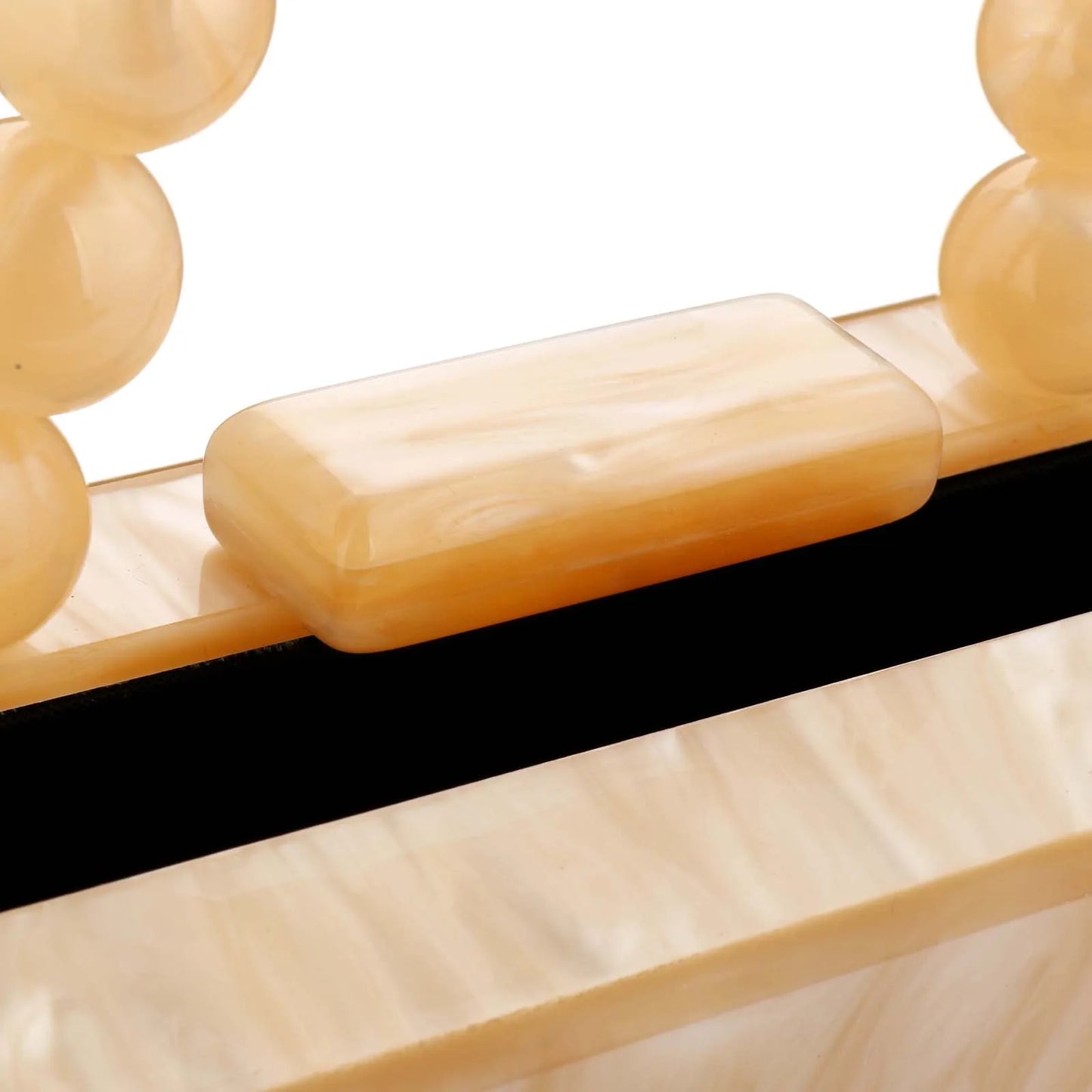 Beading Handbag Marble Acrylic Luxury Box Clutch Evening Bags Wedding Party Chain Shoulder Bag Dinner Dress Purse Festival Gift