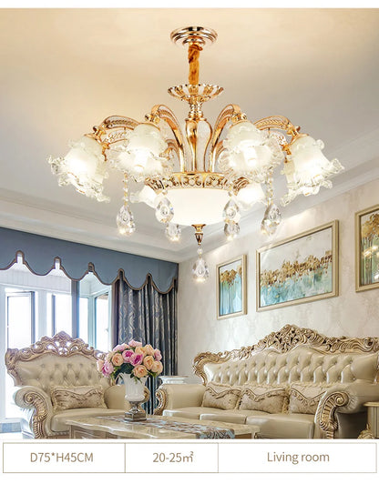 Nordic Modern Luxury Ceiling Chandelier Lighting 2025 Lustre Living Room Hotel Villa Lobby Crystal Hanging Lamp Luminaria Lights