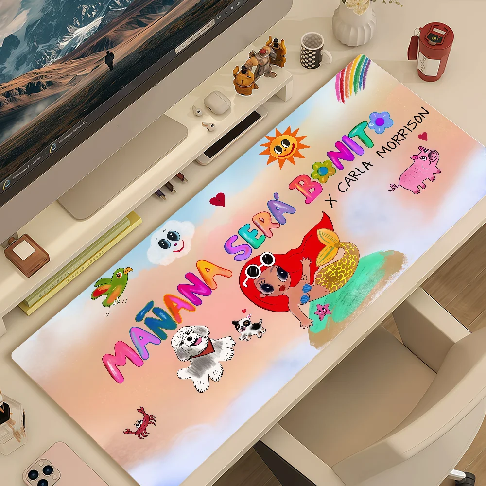 Mouse Pad MousePad Non-slip Lockedge Office Student Gaming Thickened K-Karol G Large Singer Writing Pad Cushion