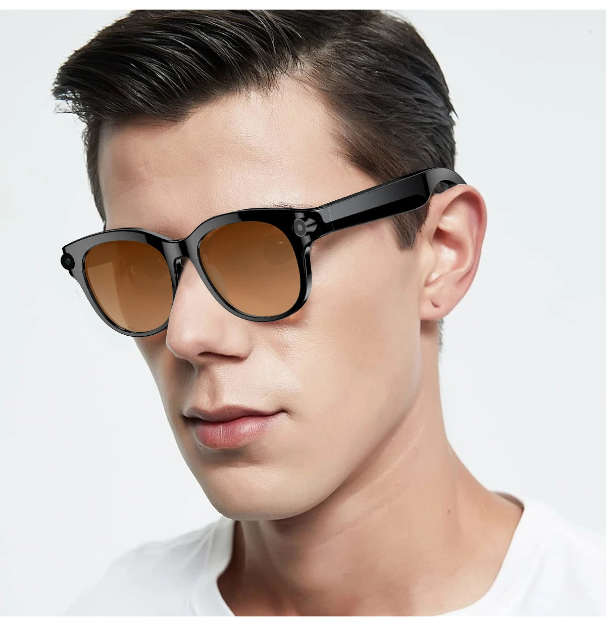 2026 AI Smart Glasses AI Translation Sunglasses Bluetooth Calling Music Player Camera Control Anti-blue Light Glasses  Men Women